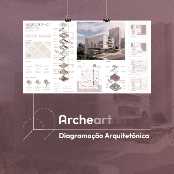 Capa do curso ARCHEART | Diagramação Arquitetônica