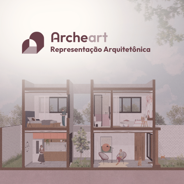 Capa do curso ARCHEART | Representação Arquitetônica